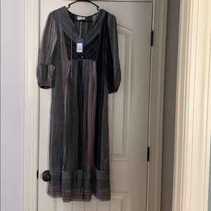 Universal thread striped boho dress, size xsmall